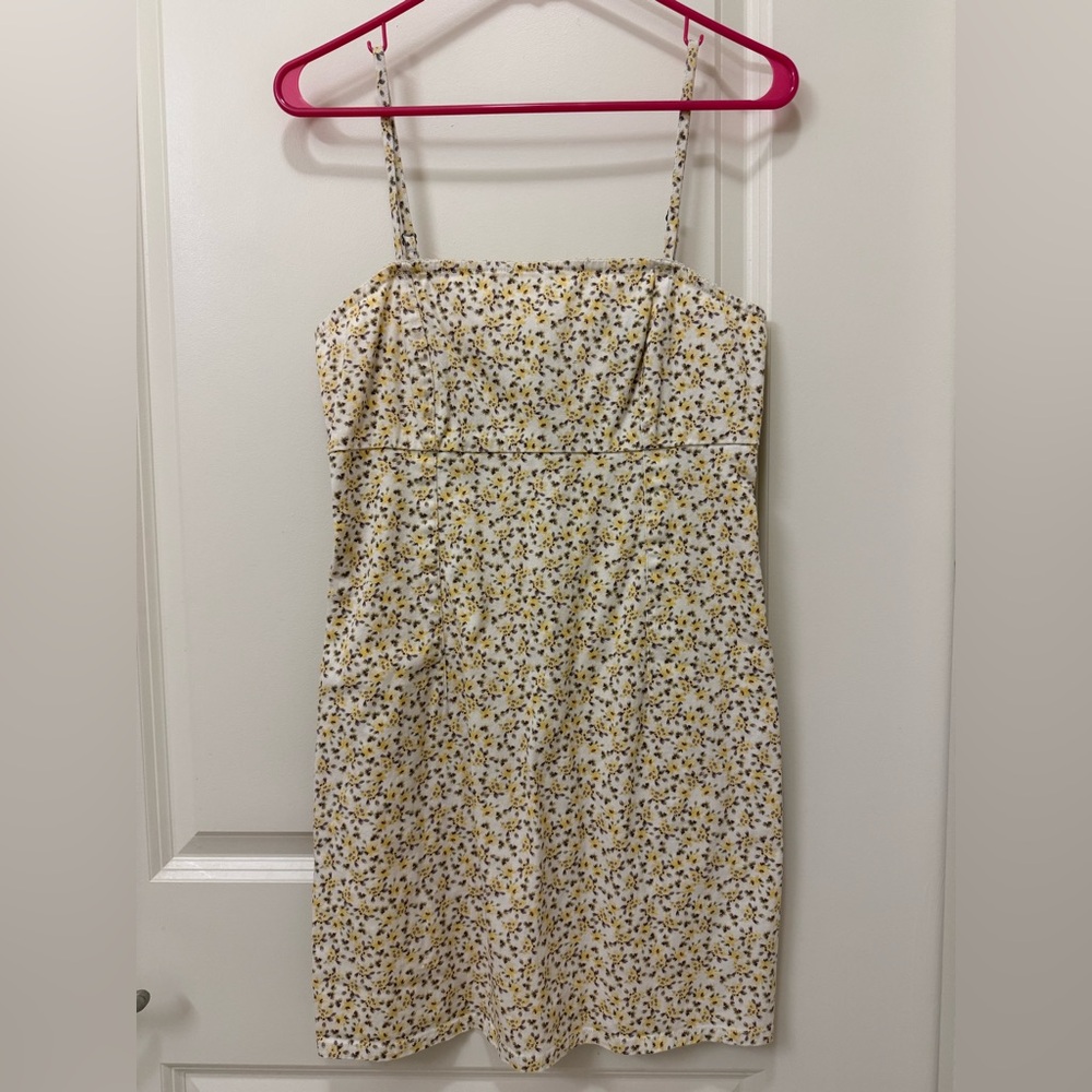 Wild Fable Yellow Floral Mini Dress